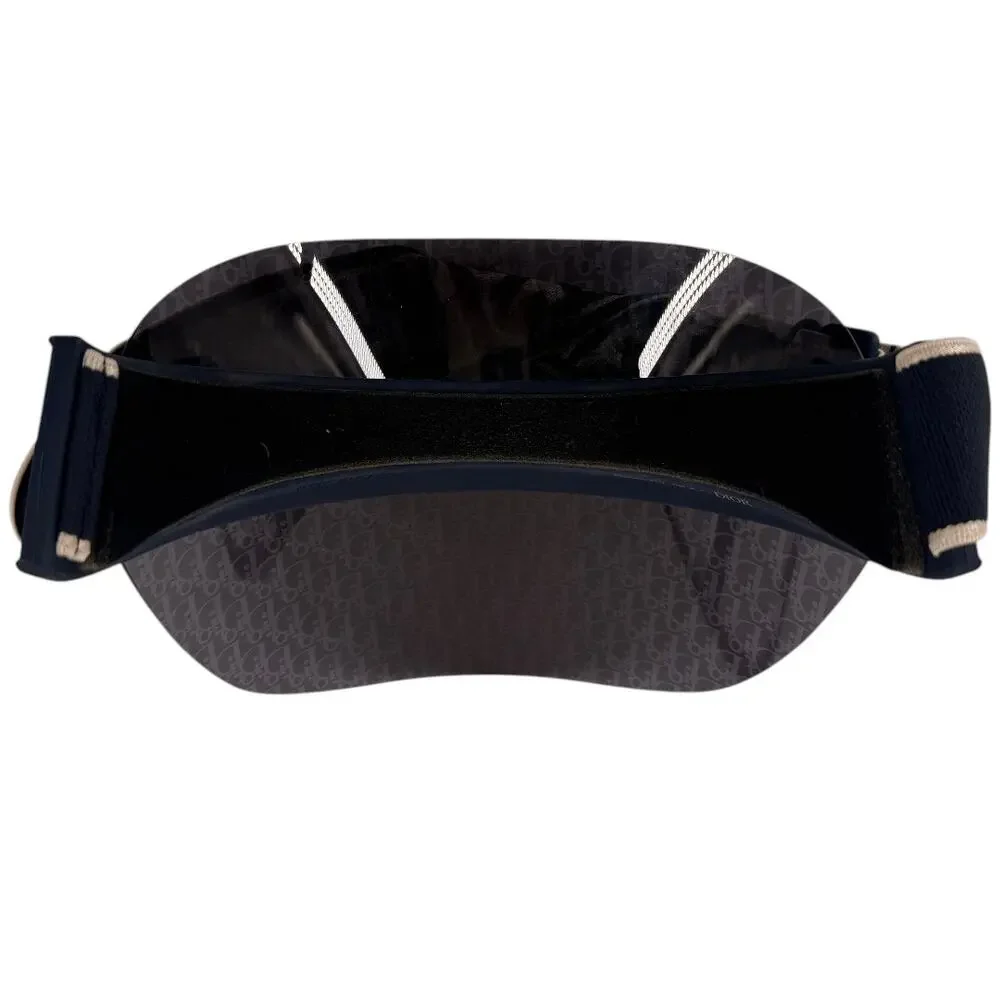 Christian Dior Oblique Jacquard Acetate DiorClub V1U Sun Visor Blue Women's